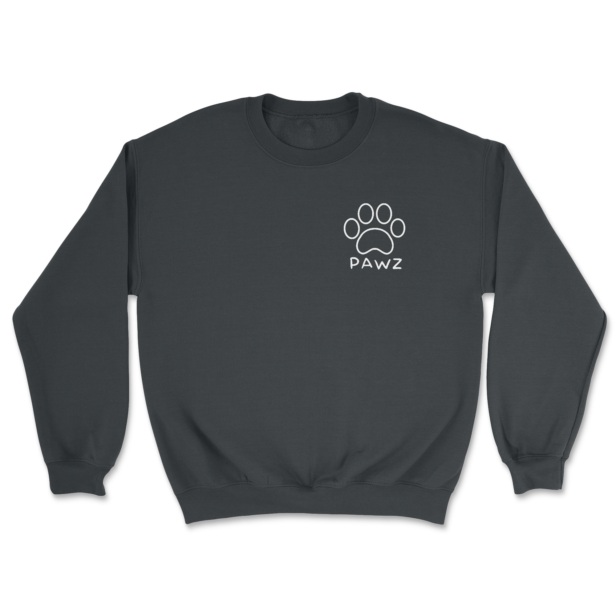B/W Flag Paw (Adult Crewneck) (Super Sale)