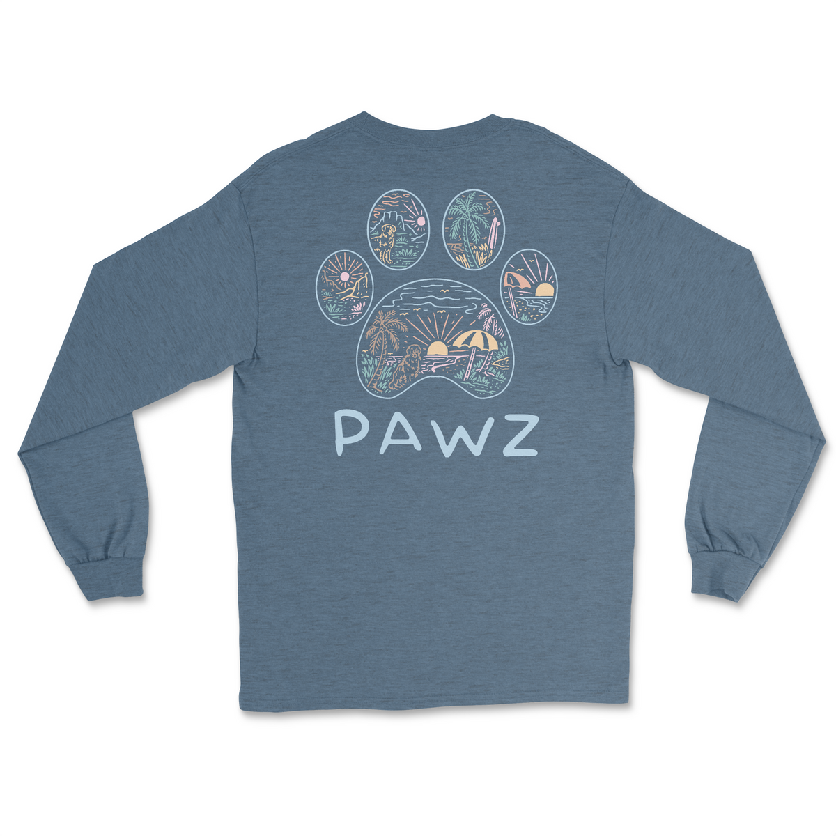 Beach Outline (Adult Long Sleeve) Super Sale