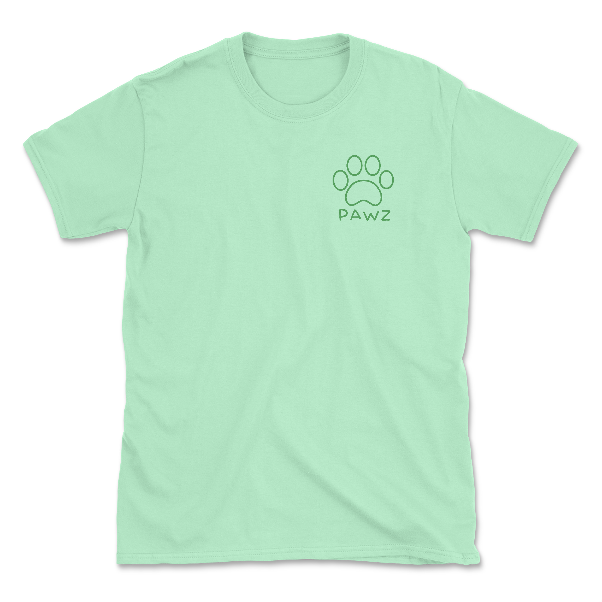 Salty Pawz - Mint (Adult Short Sleeve T-Shirt)
