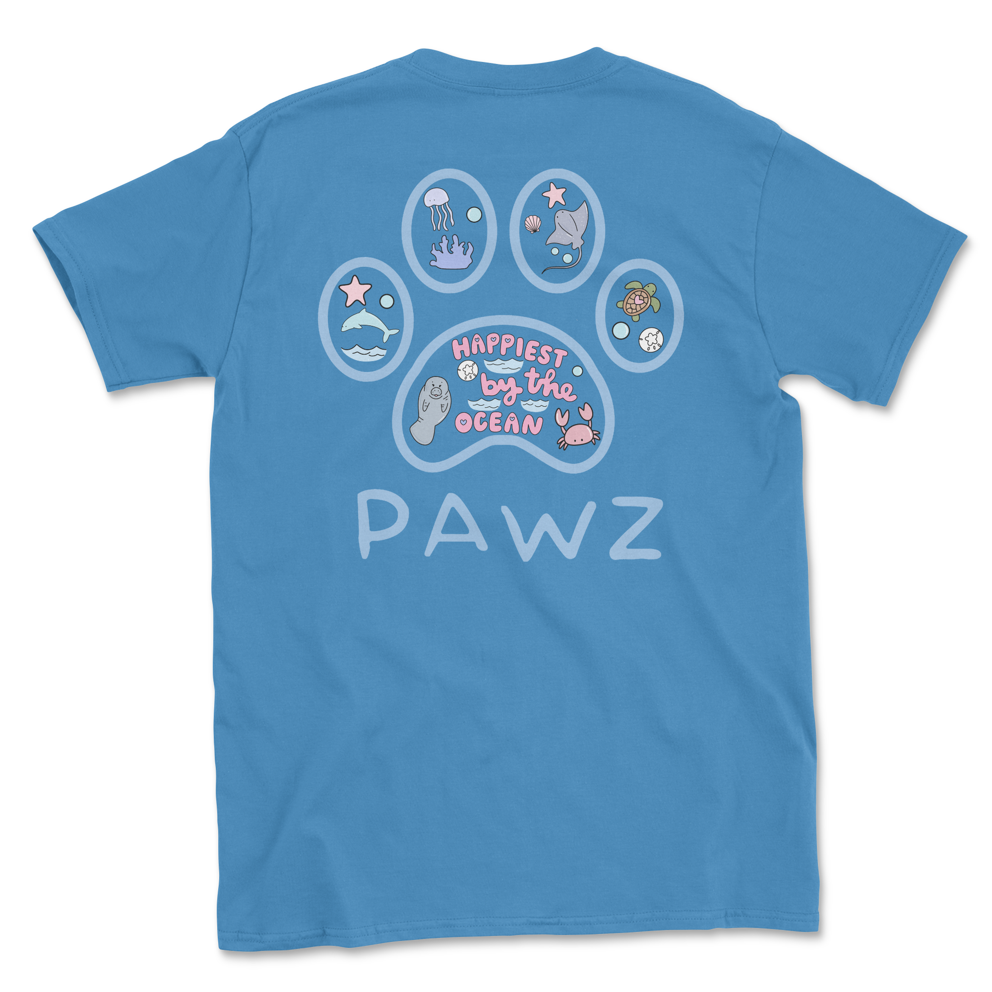 Happiest By The Ocean (Adult Short Sleeve T-Shirt)