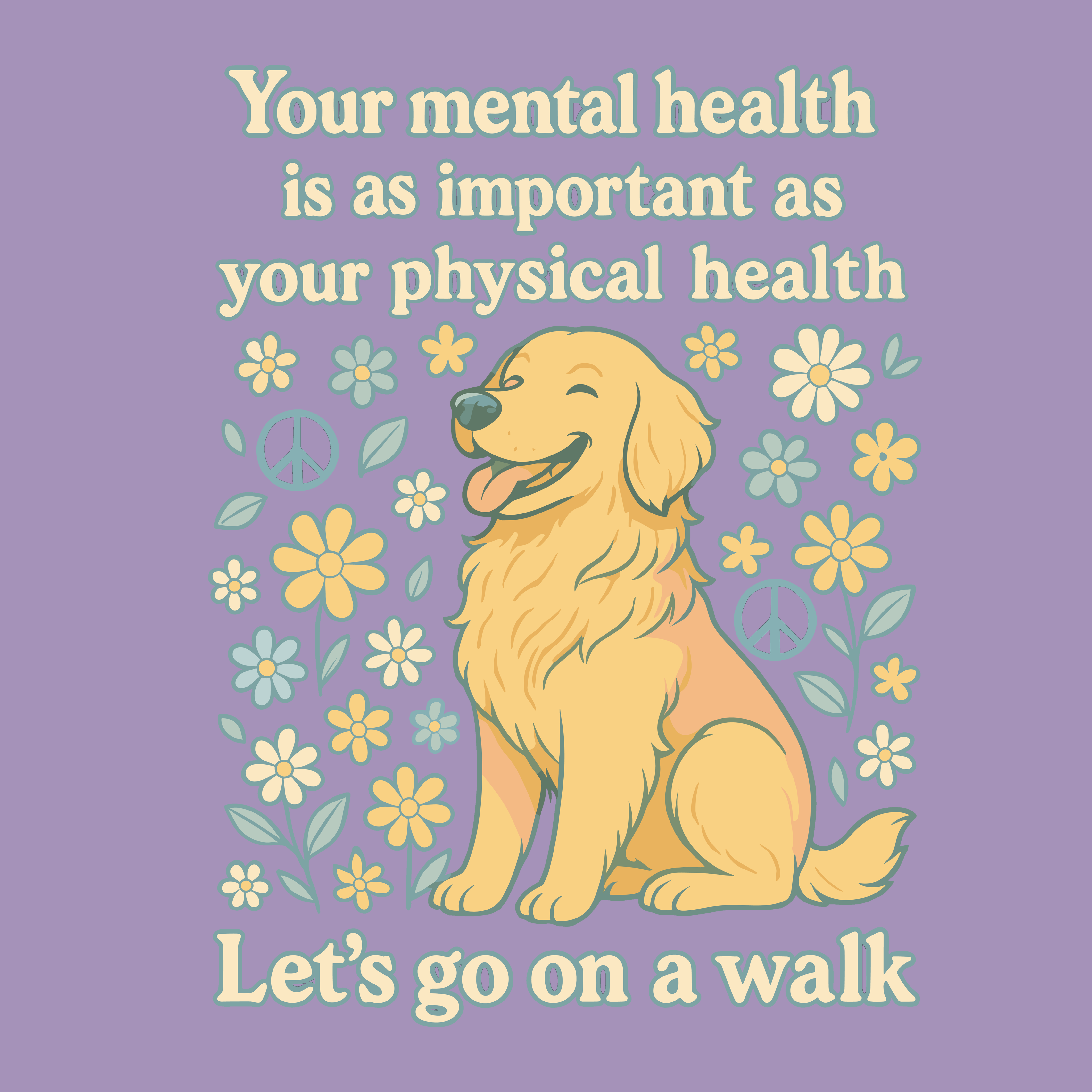 Mental Health Walk (Front Print) (Adult Hoodie) (Super Sale)