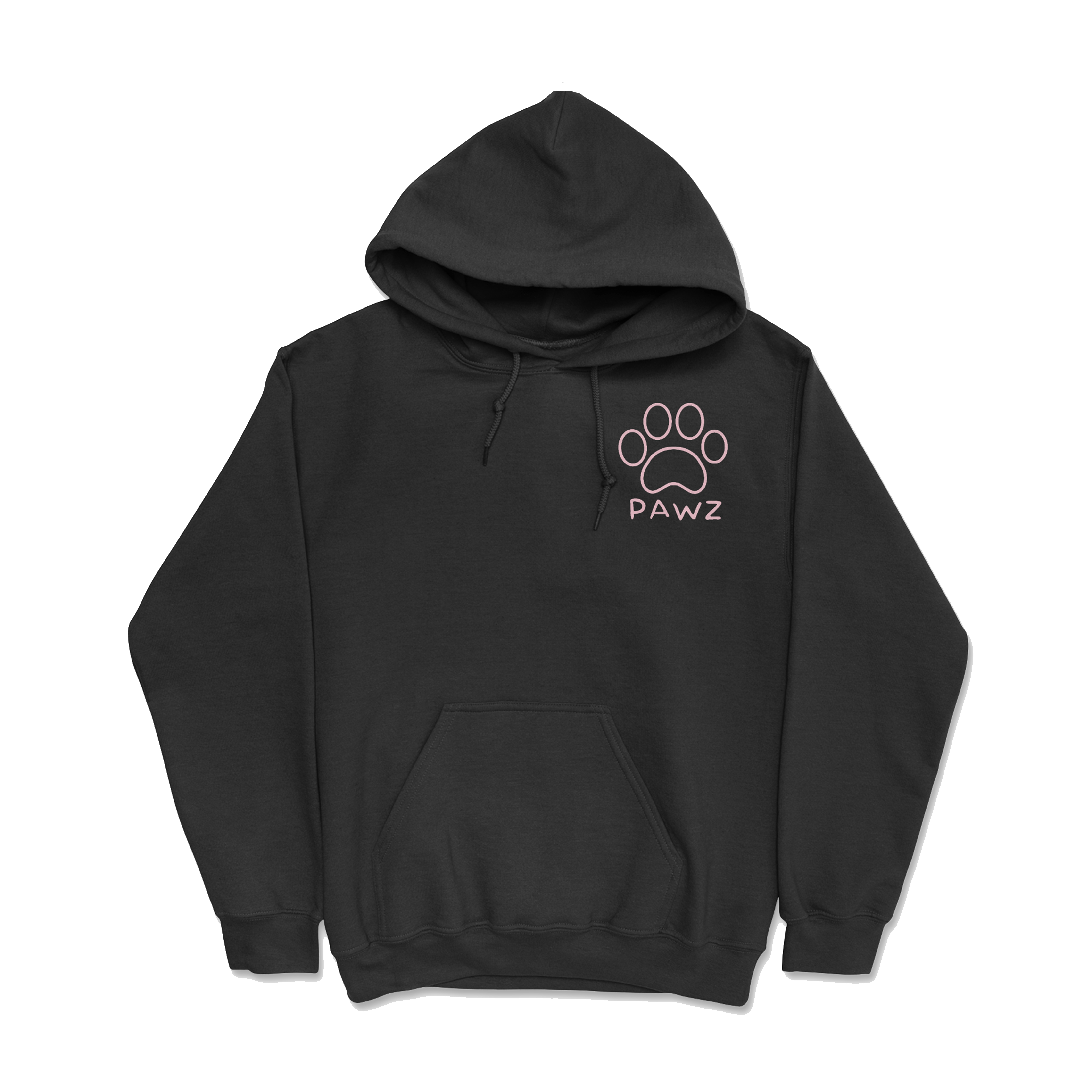 Salty Pawz Black/Pink (Adult Hoodie) (Super Sale)