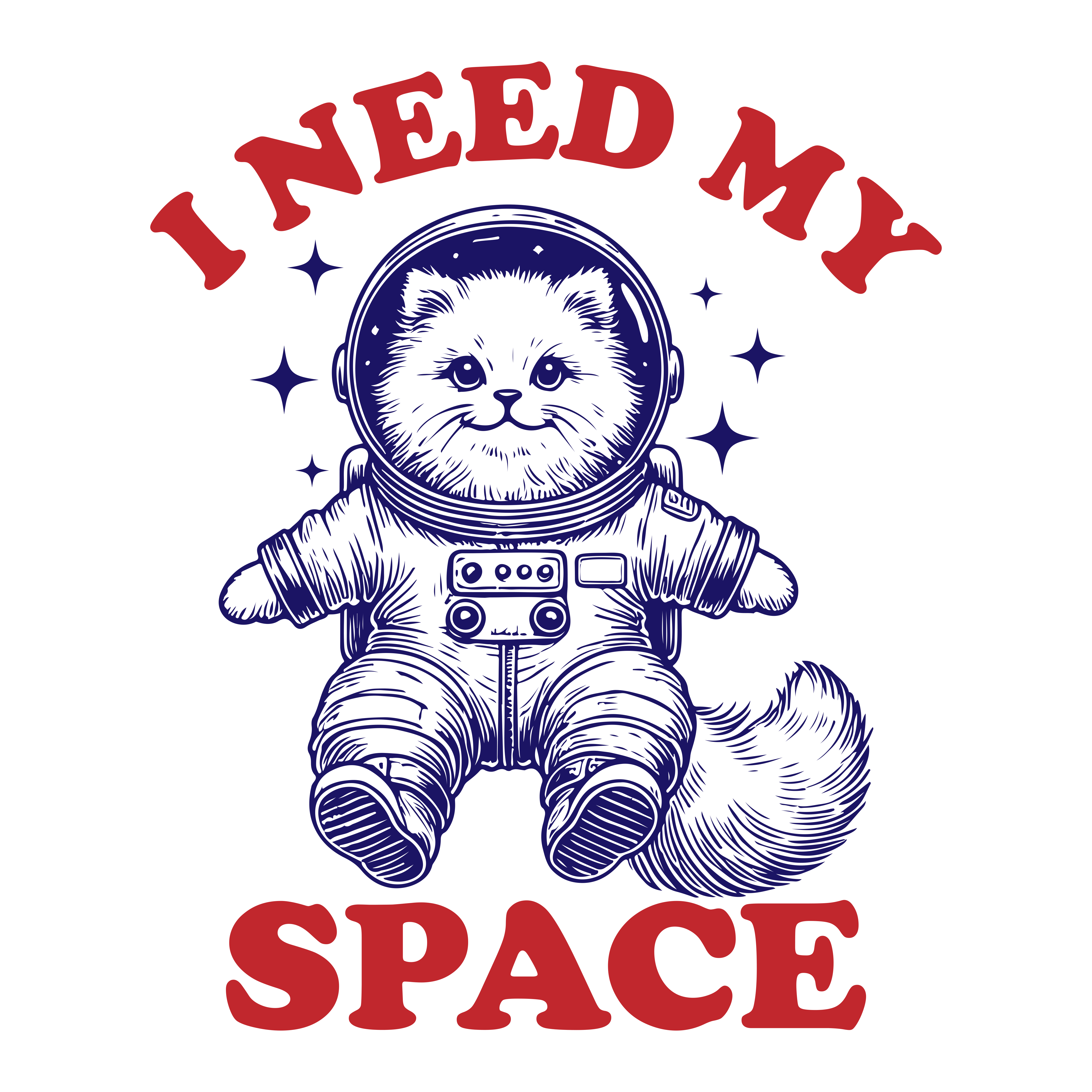 I Need My Space - Front Print (Adult Hoodie) (Super Sale)