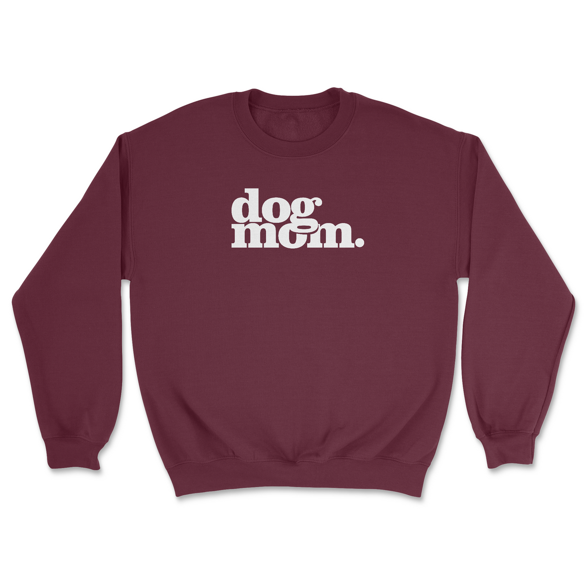 Dog Mom - Maroon (Adult Crewneck) super sale