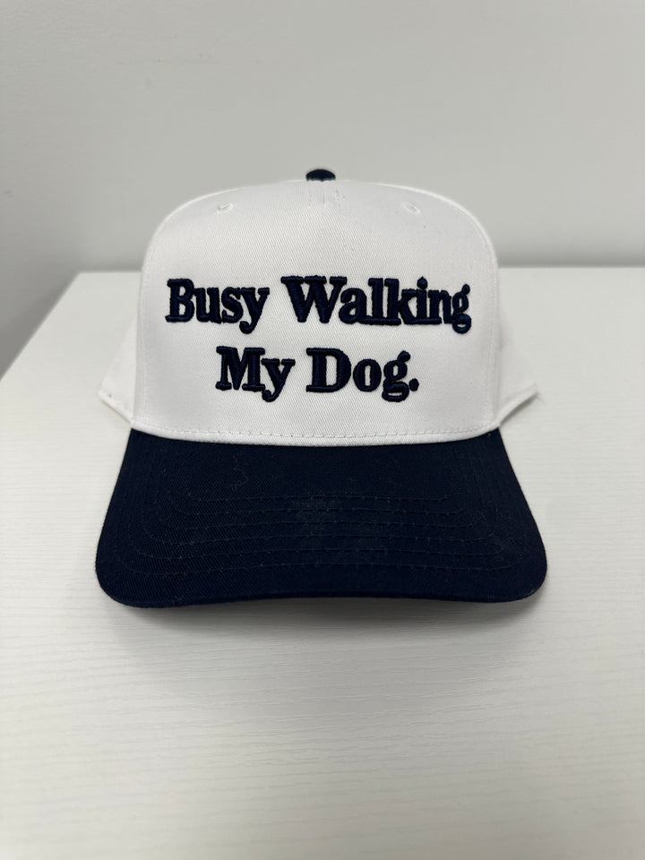 Busy Walking My Dog Hat