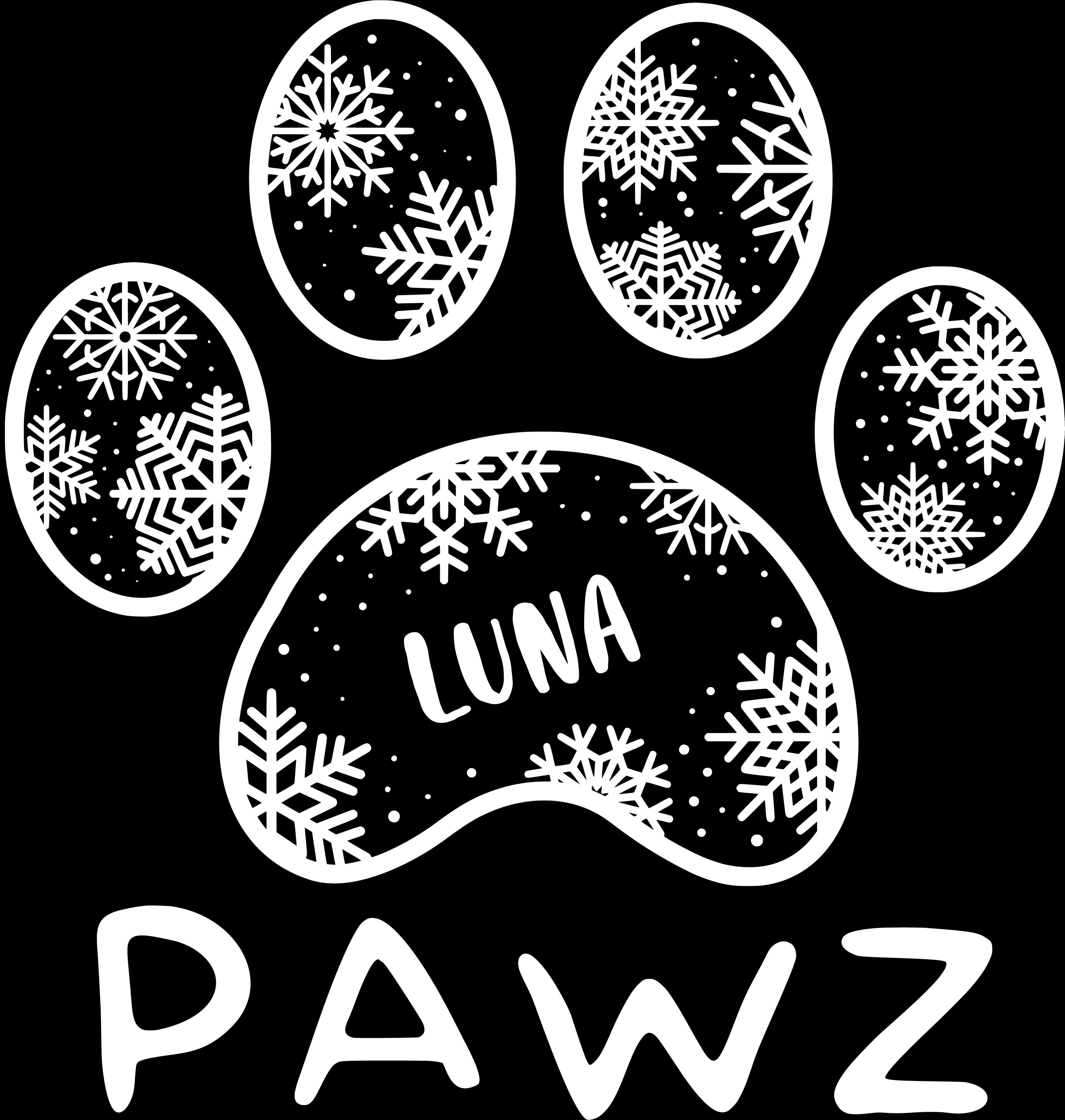Luna Snowflake (Adult Short Sleeve T-Shirt)