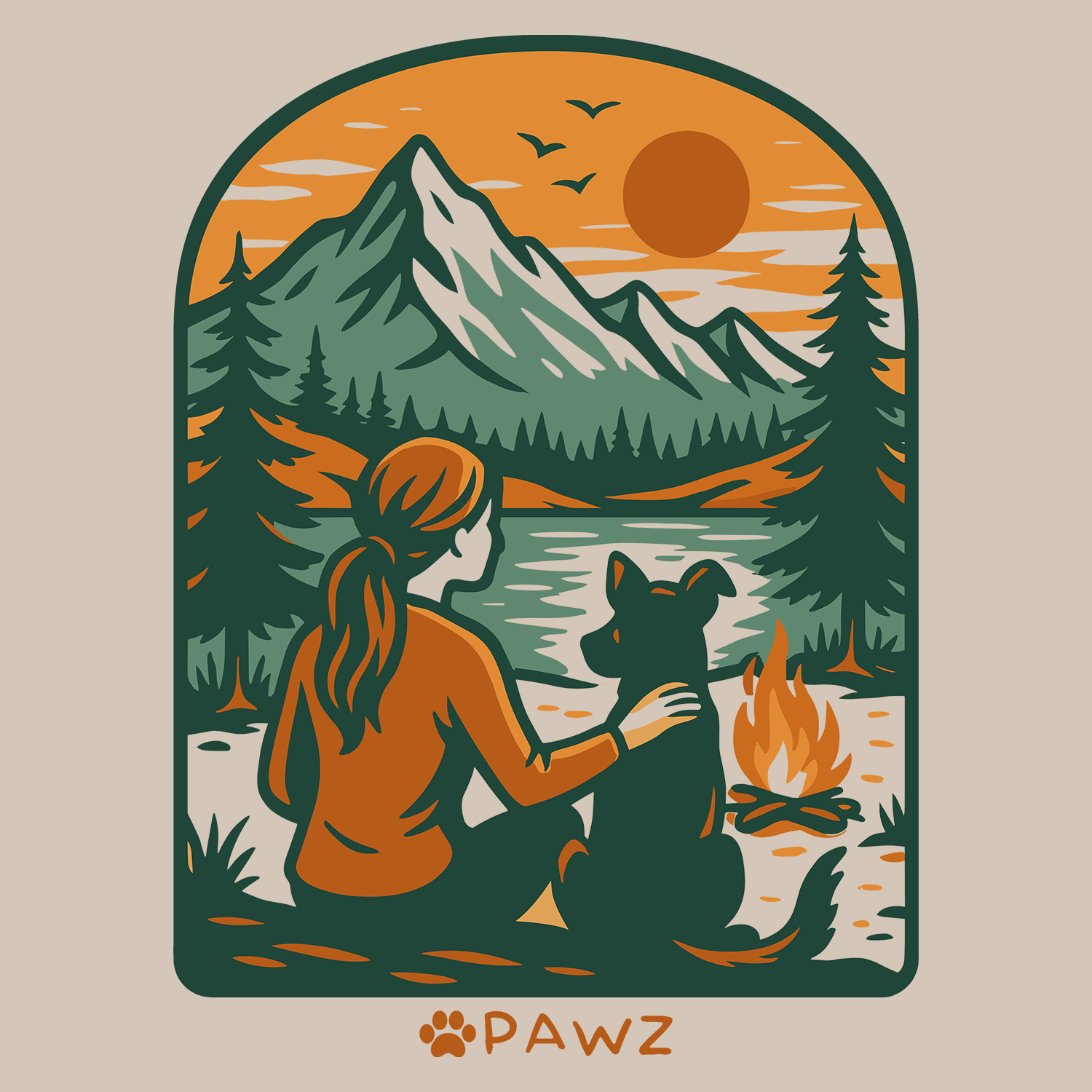 Mountain Adventure (Adult Hoodie)