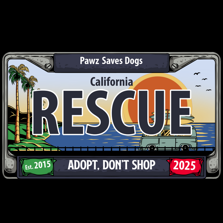 Cali Rescue License Plate (Adult Short Sleeve T-Shirt)